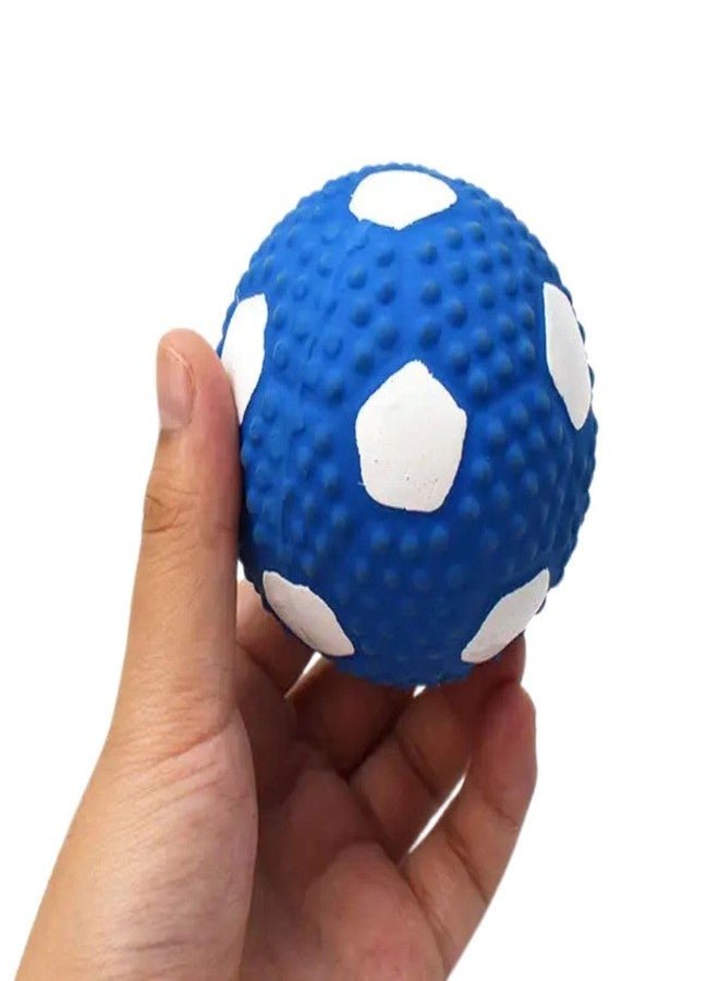 PET FUN Non-Toxic Latex Squeaky Ball for Dogs & Cats | Chew & Fetch Football Toy |Pack of 4 - Image 4